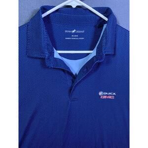 Buick GMC Horn Legend  Bamboo Charcoal Polo Shirt Performance Golf Athletic 2XL